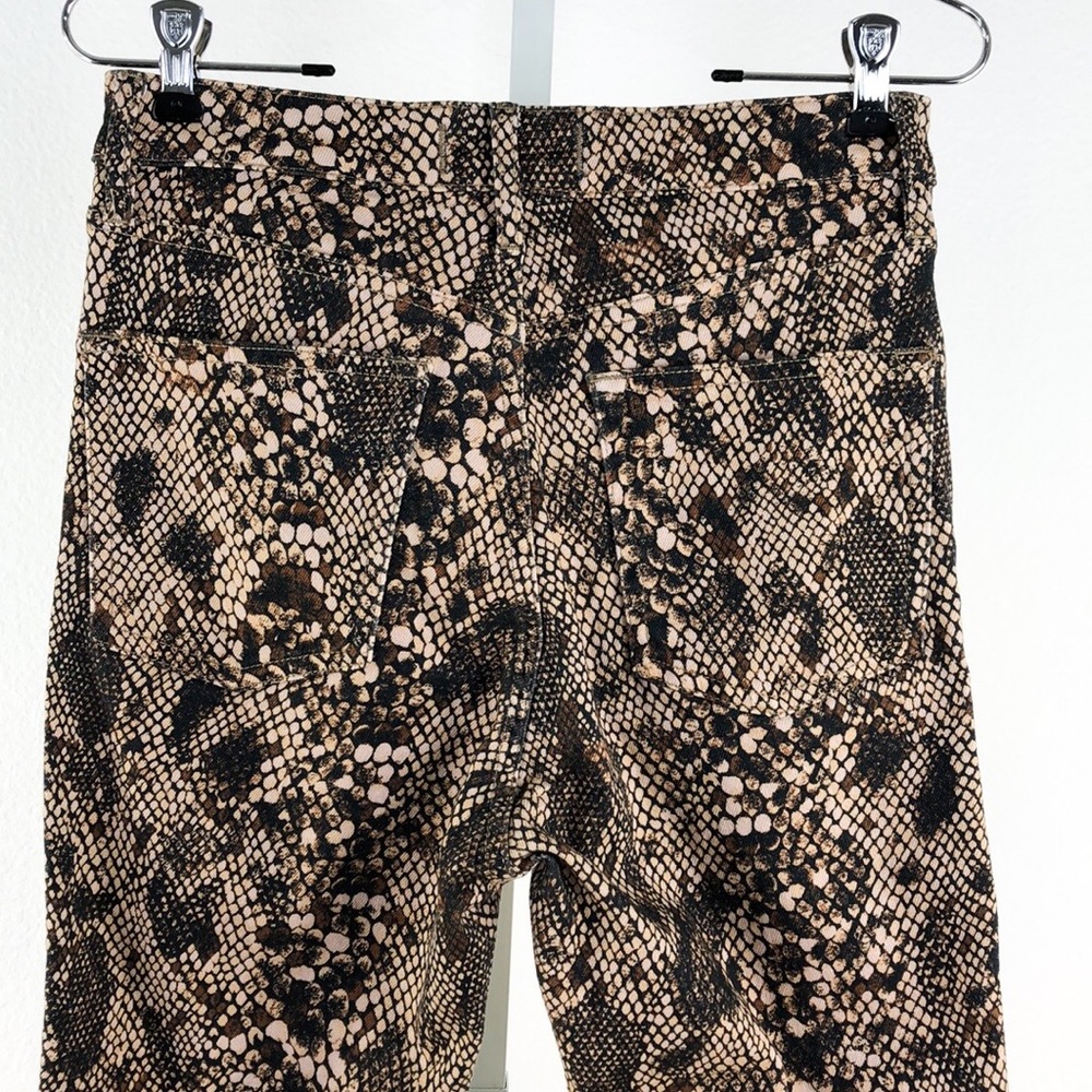 Free People Black Tan High Waist Leggings Jeans - Picture 6 of 11
